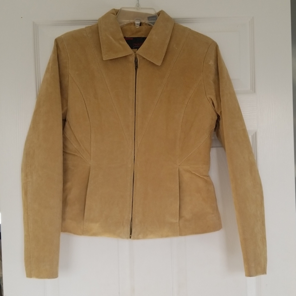 Phase Two suede tan jacket, small